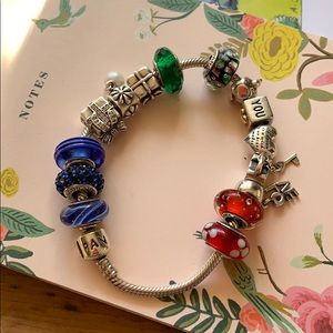 pandora bracelet with charms